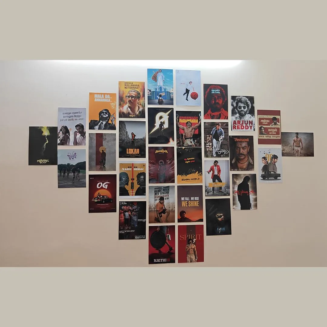 Customer Kollywood poster wall