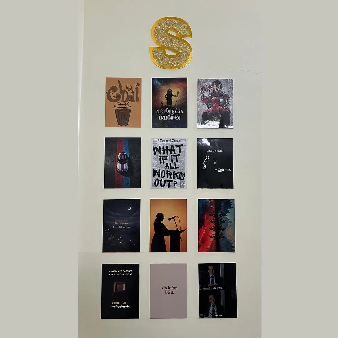 Customer quote poster wall