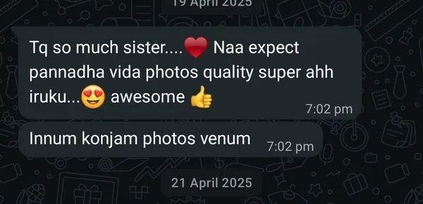 Customer WhatsApp review 2