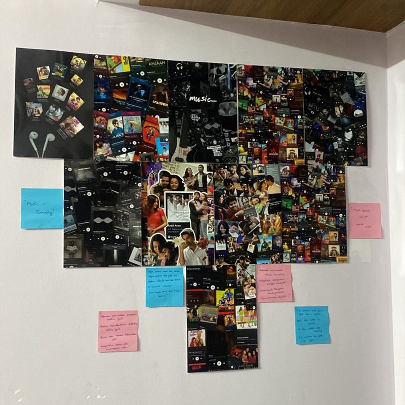Photo poster gallery wall arrangement — happy customer order